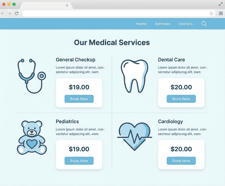 Clinic Template - Services & Treatments