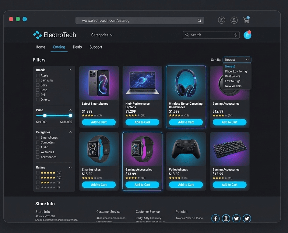 Electronics Shop - Product Catalog