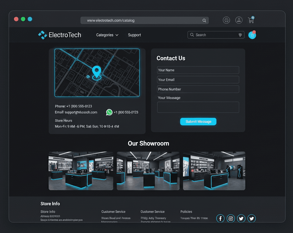 Electronics Shop - Contact Us