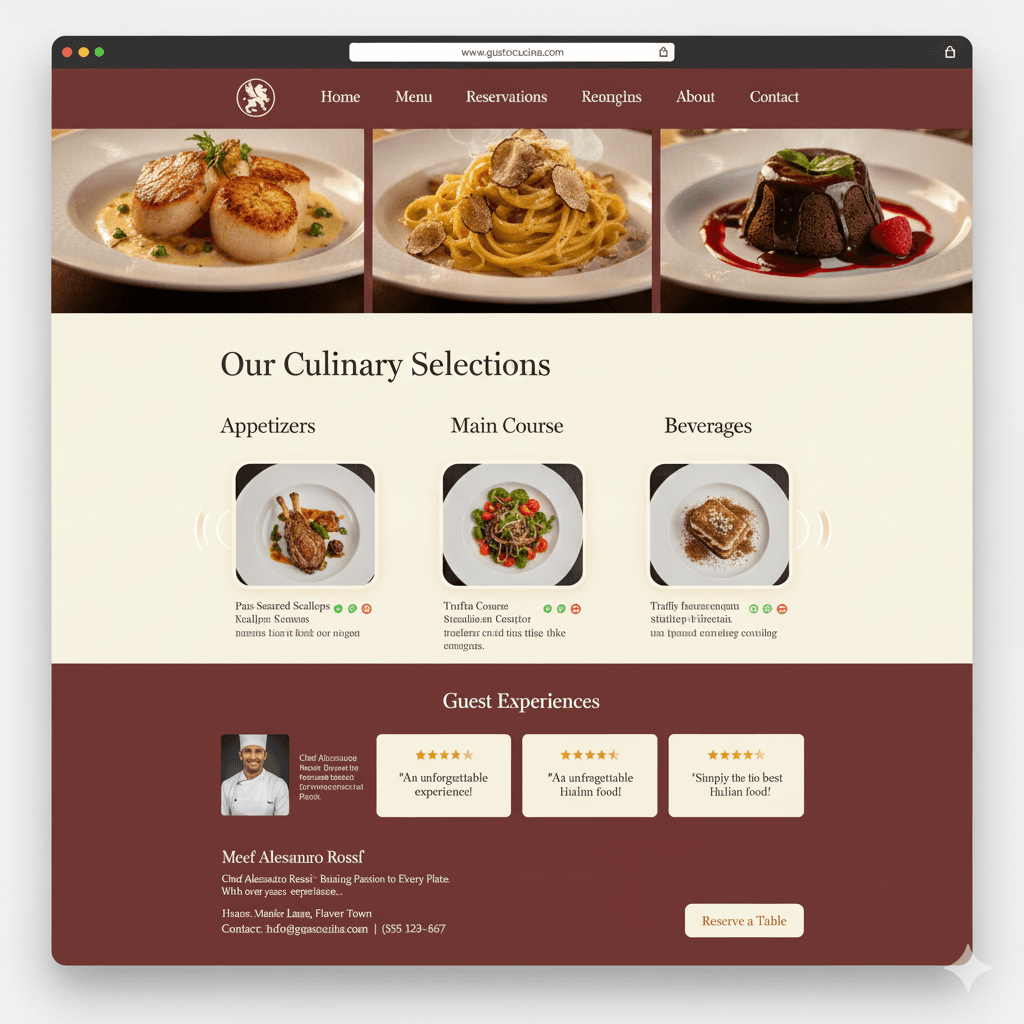 Restaurant Template - Our Menu