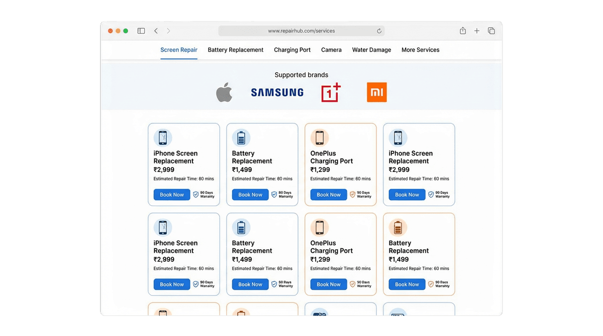 Mobile Repair Shop - Repair Services